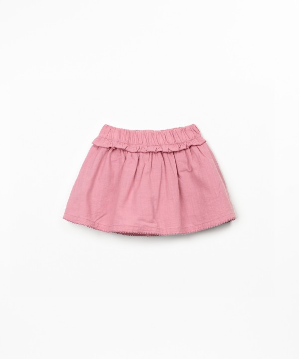 Jupe-short en tissu de coton biologique