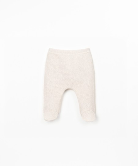 Leggings em mistura de fibras naturais e fibras recicladas