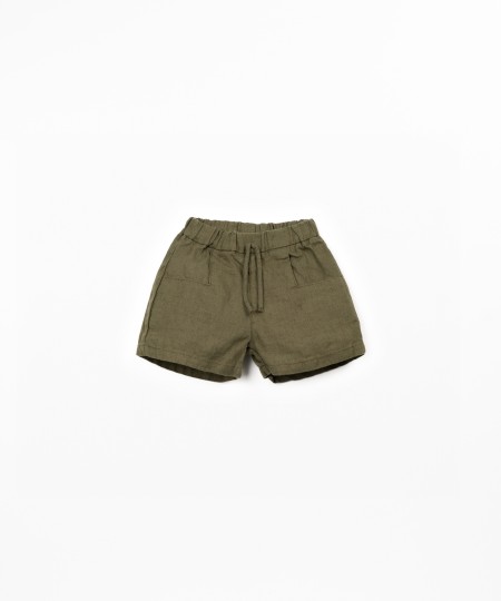 Short en tissu de lin