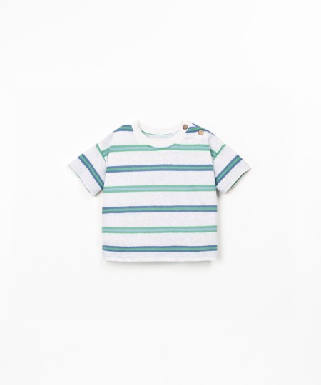 Camiseta con estampado de rayas