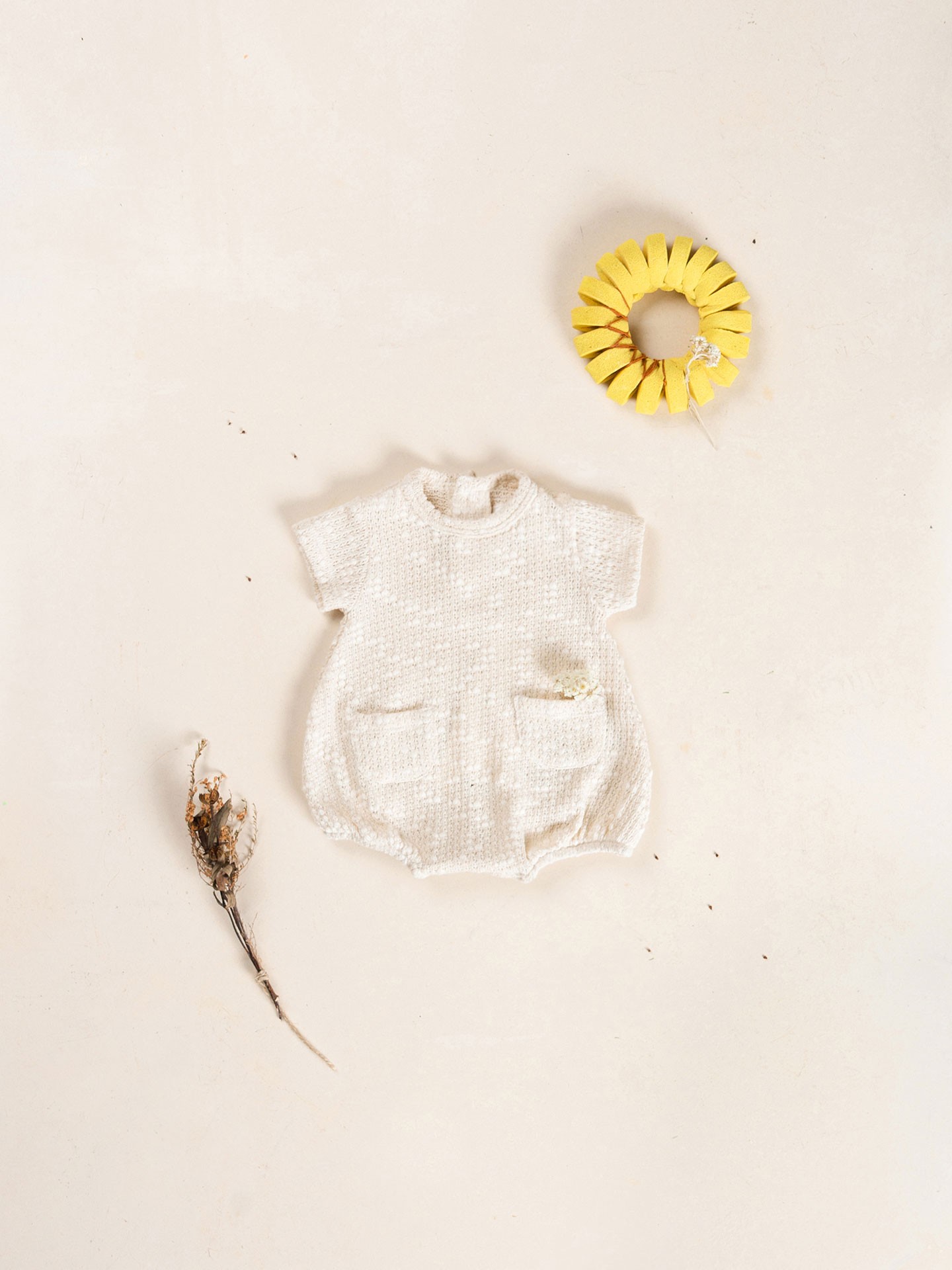 Combinaison en mélange de coton et coton recyclé