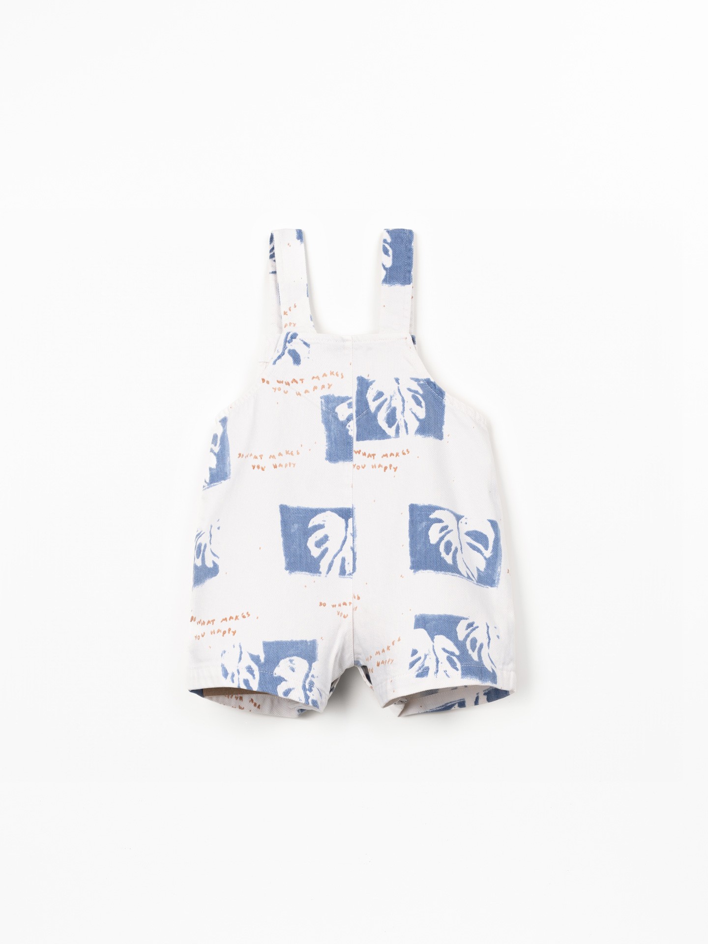 Combinaison en sergé avec imprimé de monstera