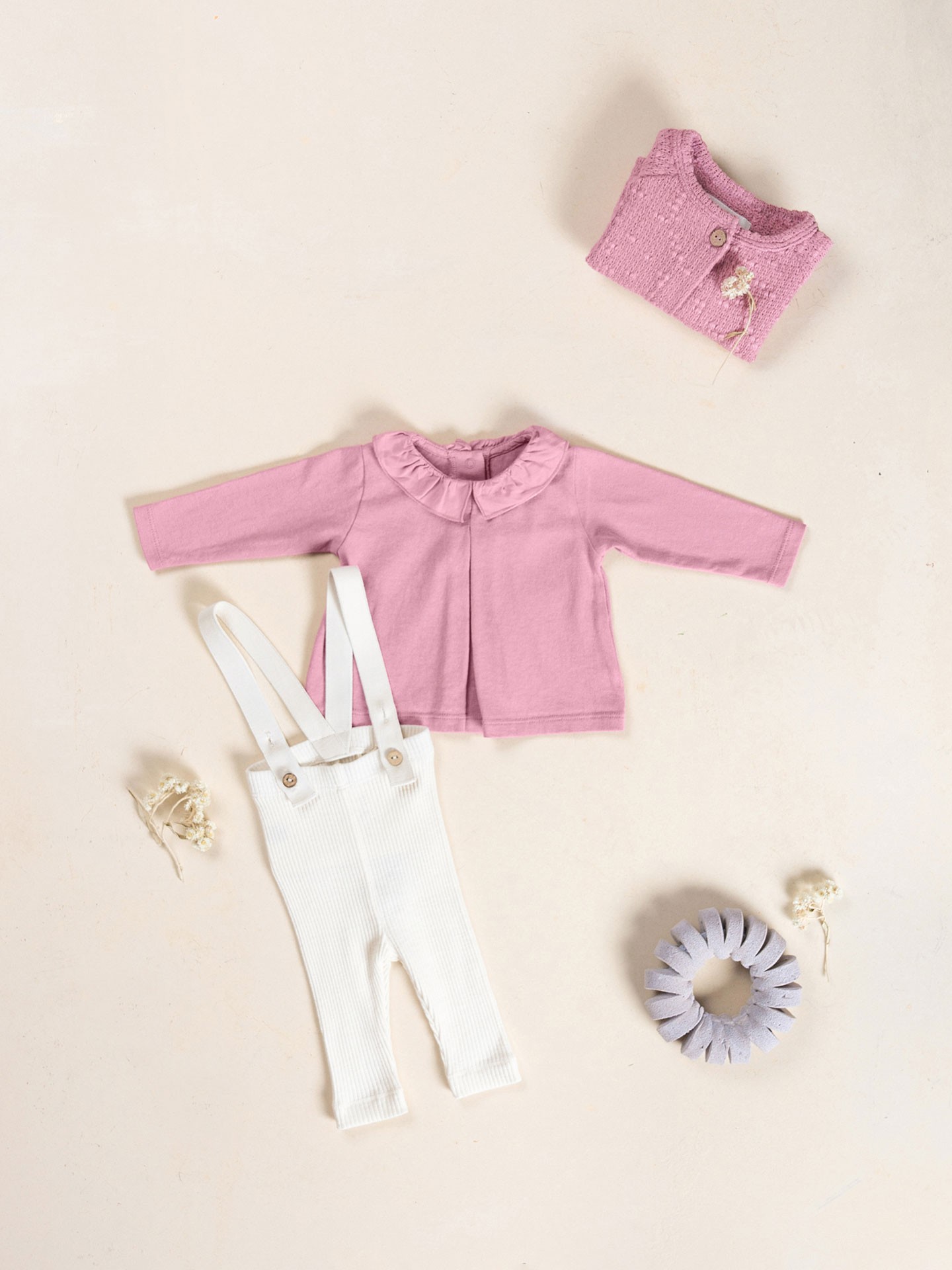 Pull en maille en mélange de coton biologique et recyclé