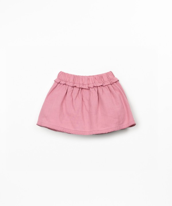 Jupe-short en tissu de coton biologique