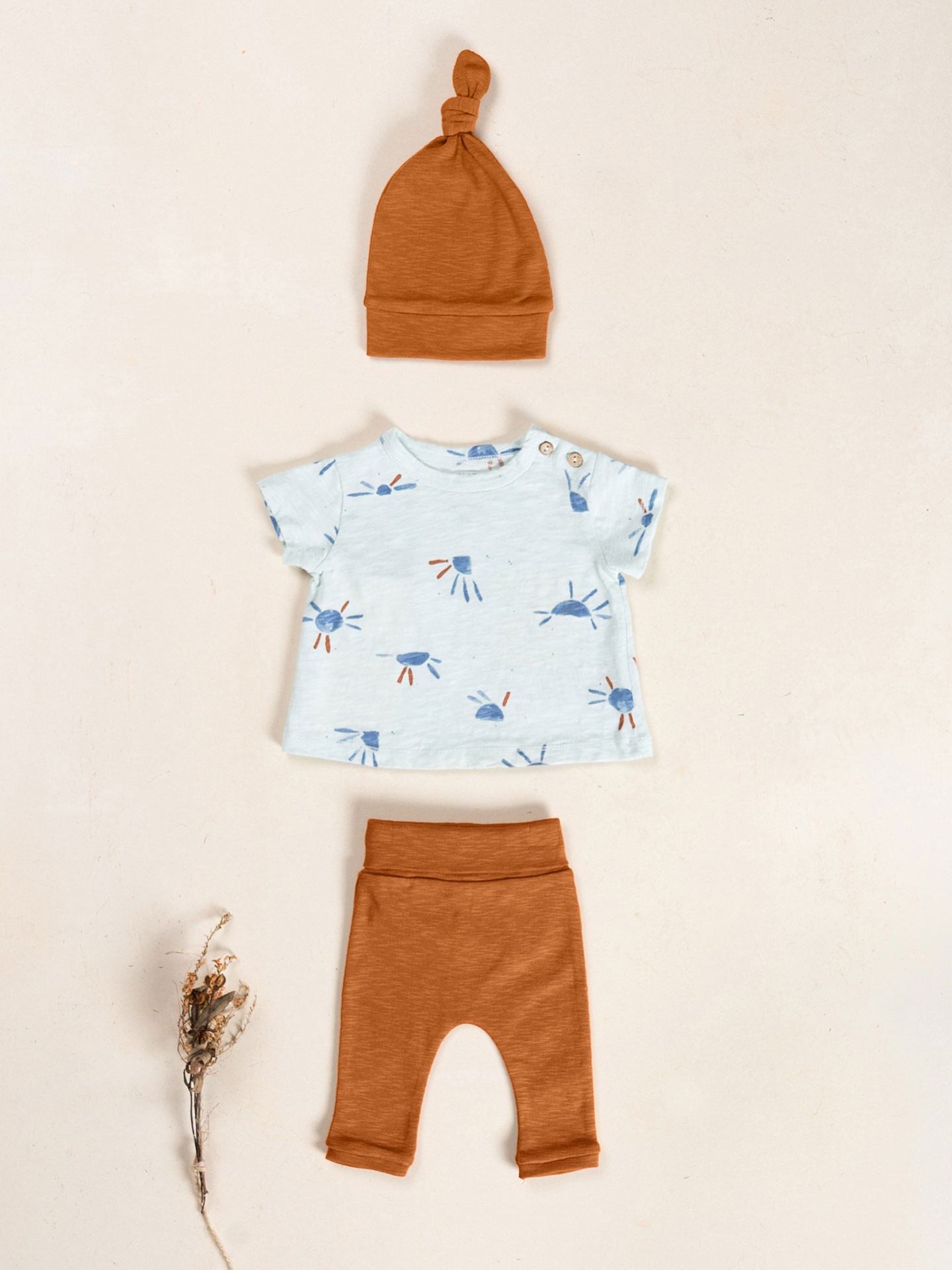 T-shirt em algodão orgânico com estampado