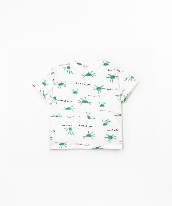 T-shirt anti-UV avec imprim� soleil