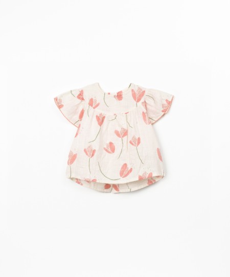 Tunique avec imprimé de tulipes