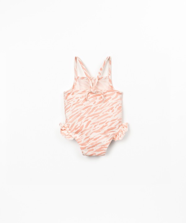 Printed swimsuit in organic cotton