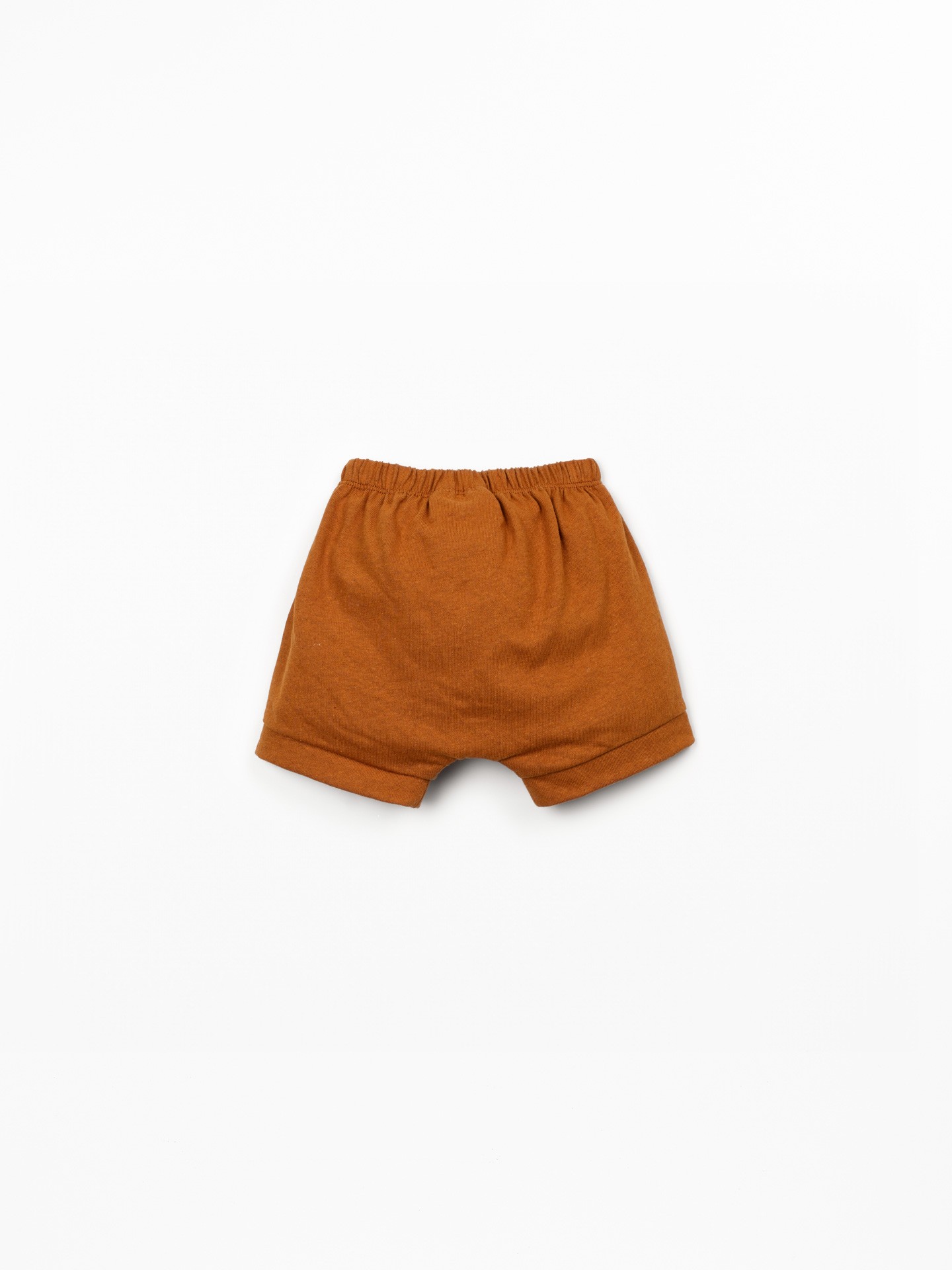 Short en maille en coton biologique et lin