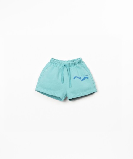 Pantalones cortos de punto con dibujo