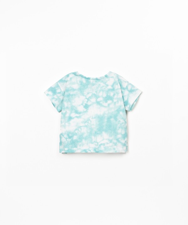 T-shirt avec imprim� tie and dye