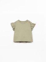 Organic and recycled cotton jersey T-shirt