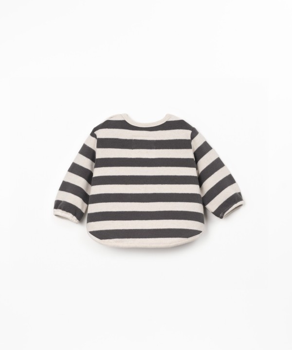 Pull ray� en maille