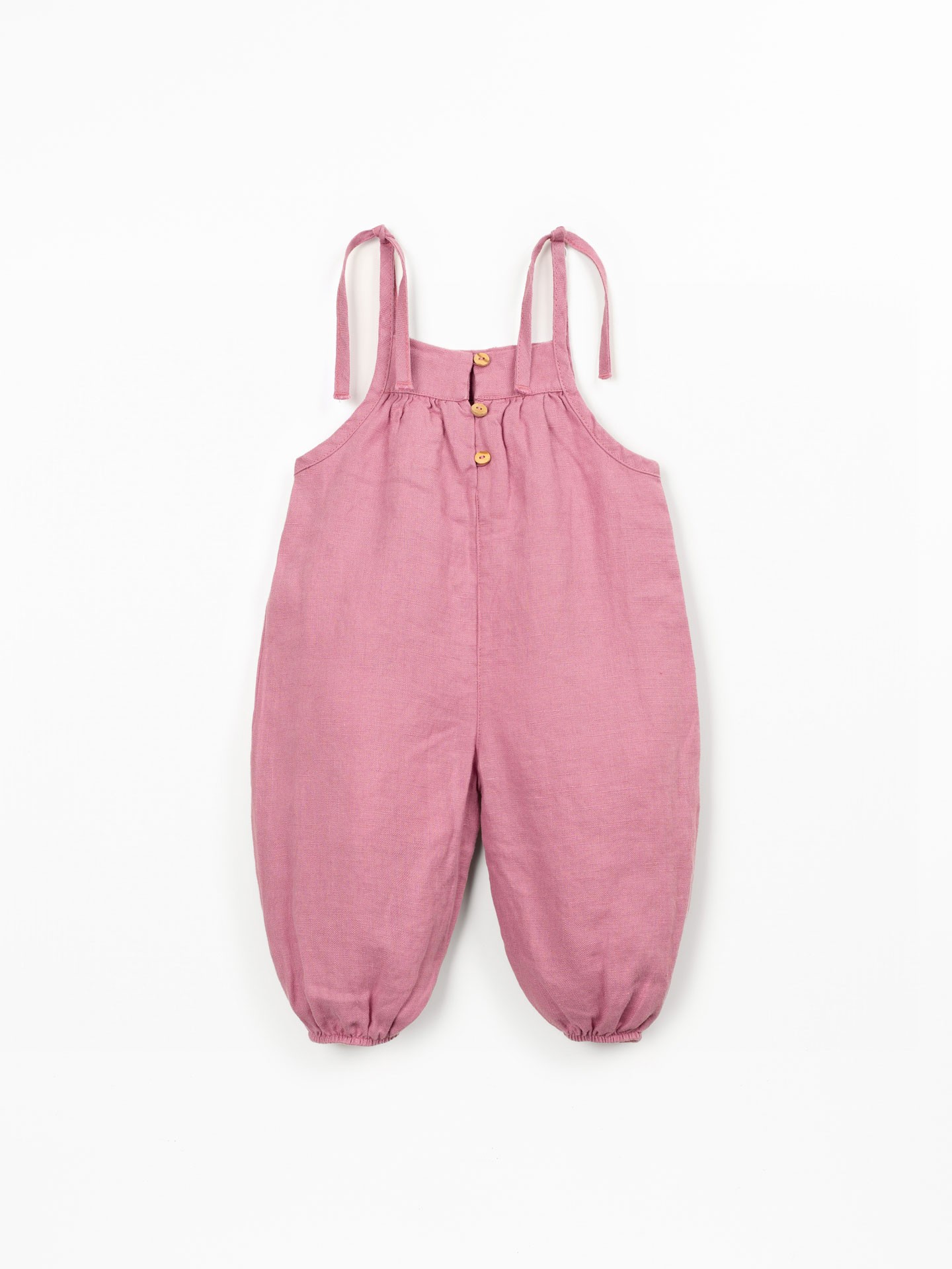 Combinaison en lin avec bretelles