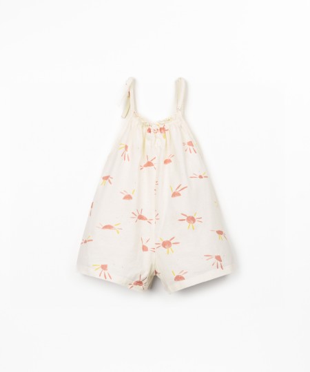 Combinaison en maille de coton avec imprim?