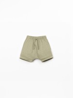 Short en maille en coton biologique et lin