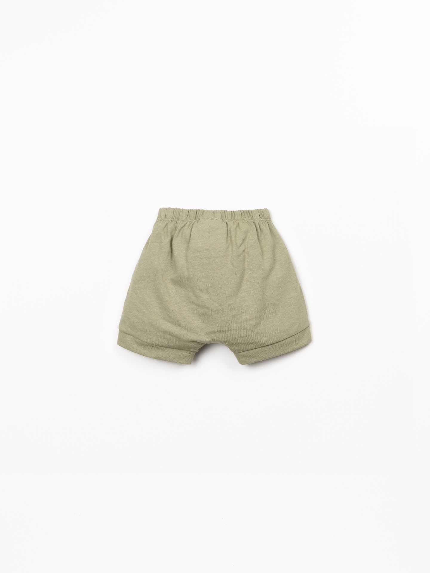 Short en maille en coton biologique et lin