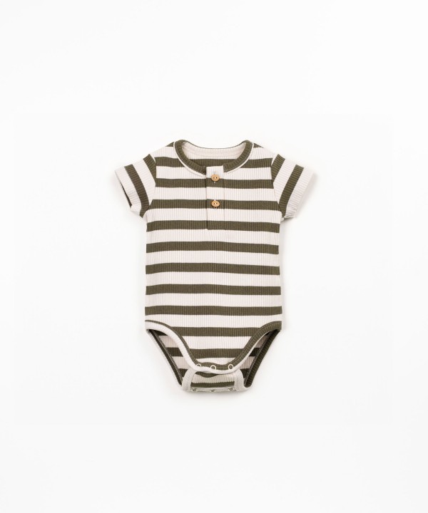 Striped pattern bodysuit