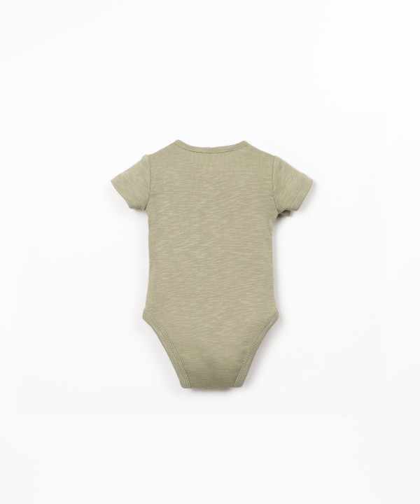 Body en coton biologique � manches courtes