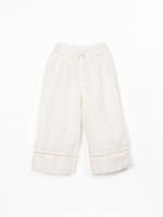 Pantalon en lin avec ceinture �lastique