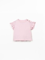 Jersey t-shirt in organic and recycled cotton