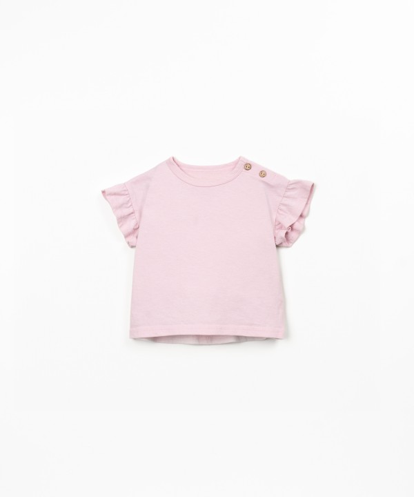 Jersey t-shirt in organic and recycled cotton