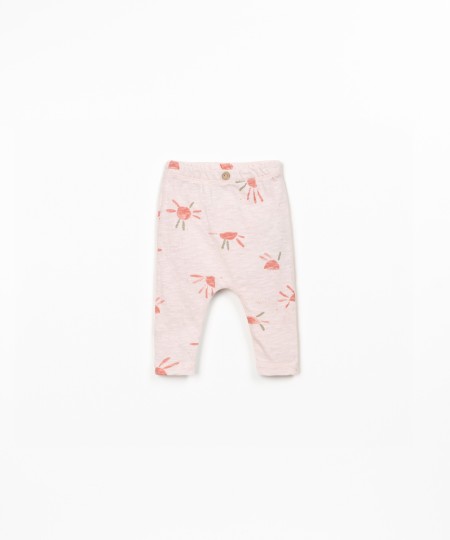Leggings con estampado de sol