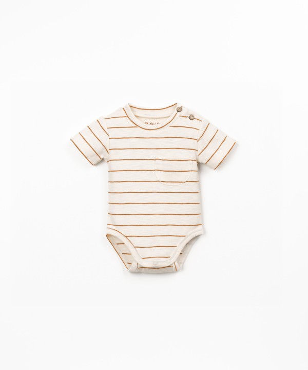 Body en coton biologique � rayures
