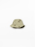 Hat with palm tree print