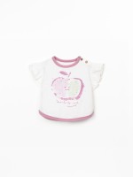 T-shirt avec volants aux manches