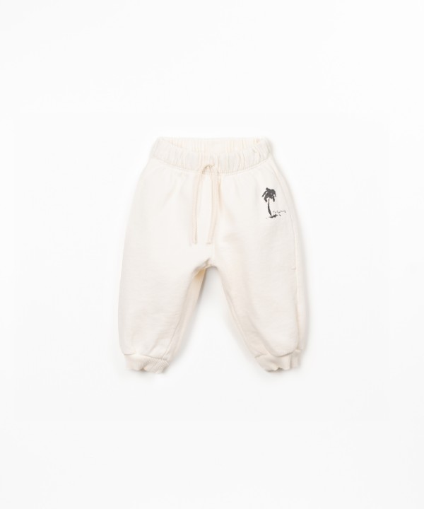 Pantaloni in maglia con disegno