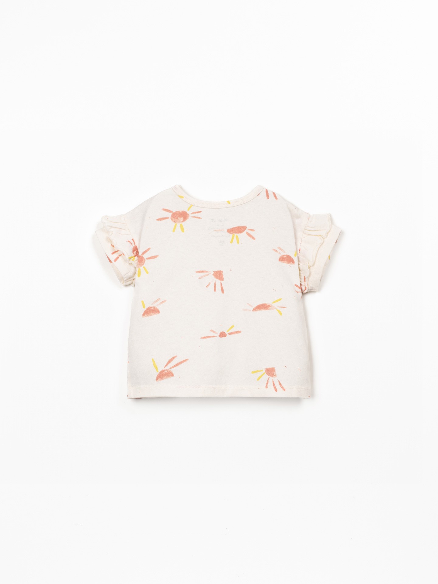 T-shirt anti-UV en mélange de fibres recyclées et de fibres naturelles