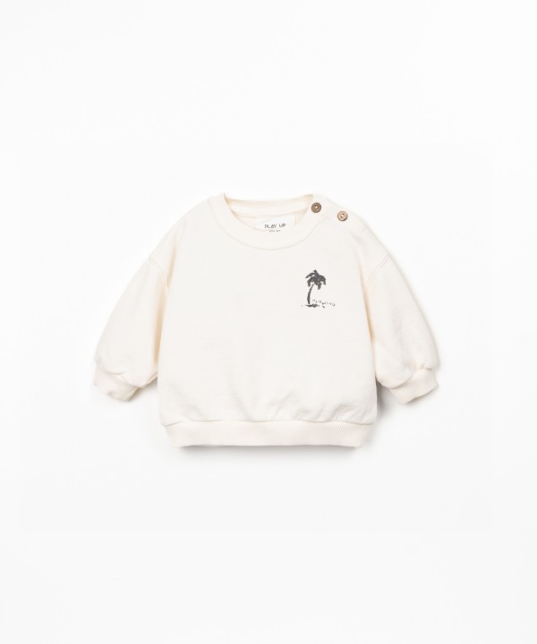 Organic cotton knit sweater