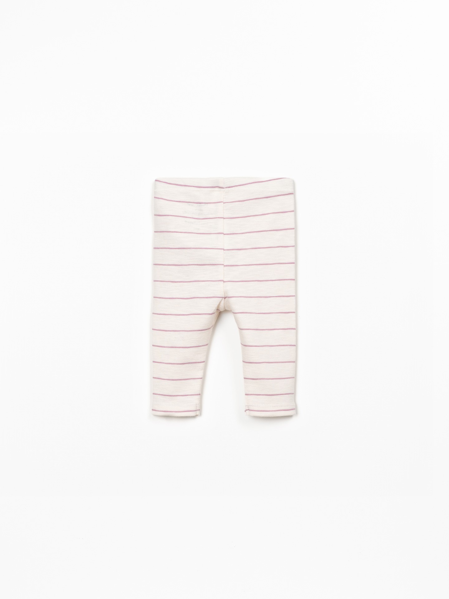 Leggings en coton biologique à rayures