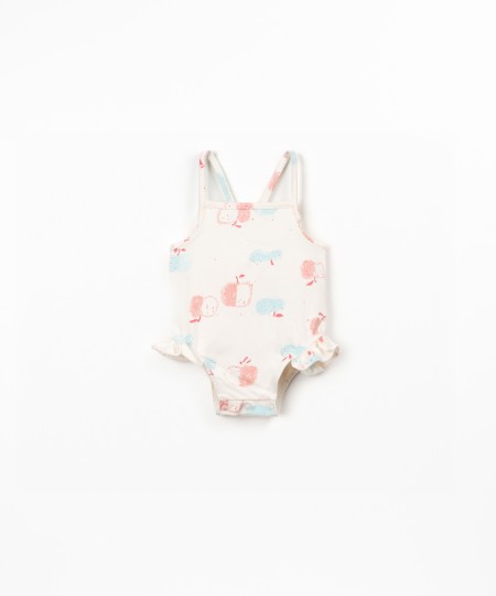 Maillot de bain imprim� en coton biologique