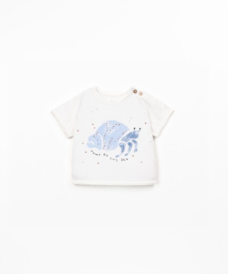 Camiseta con dibujo frontal