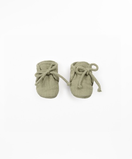 Zapatos de tejido de algod�n org�nico