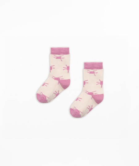 Chaussettes jacquard avec imprim� de petites formes