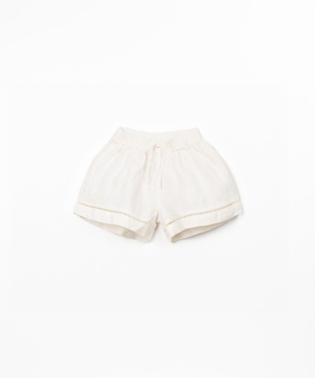 Short en lin avec ceinture �lastique