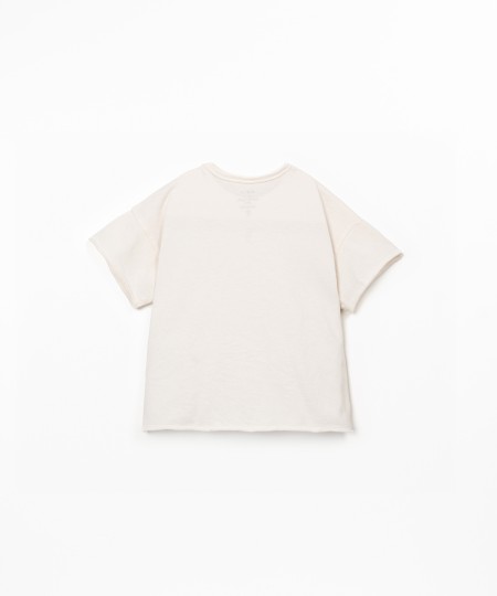 T-shirt en maille en mélange de coton biologique et coton recyclé