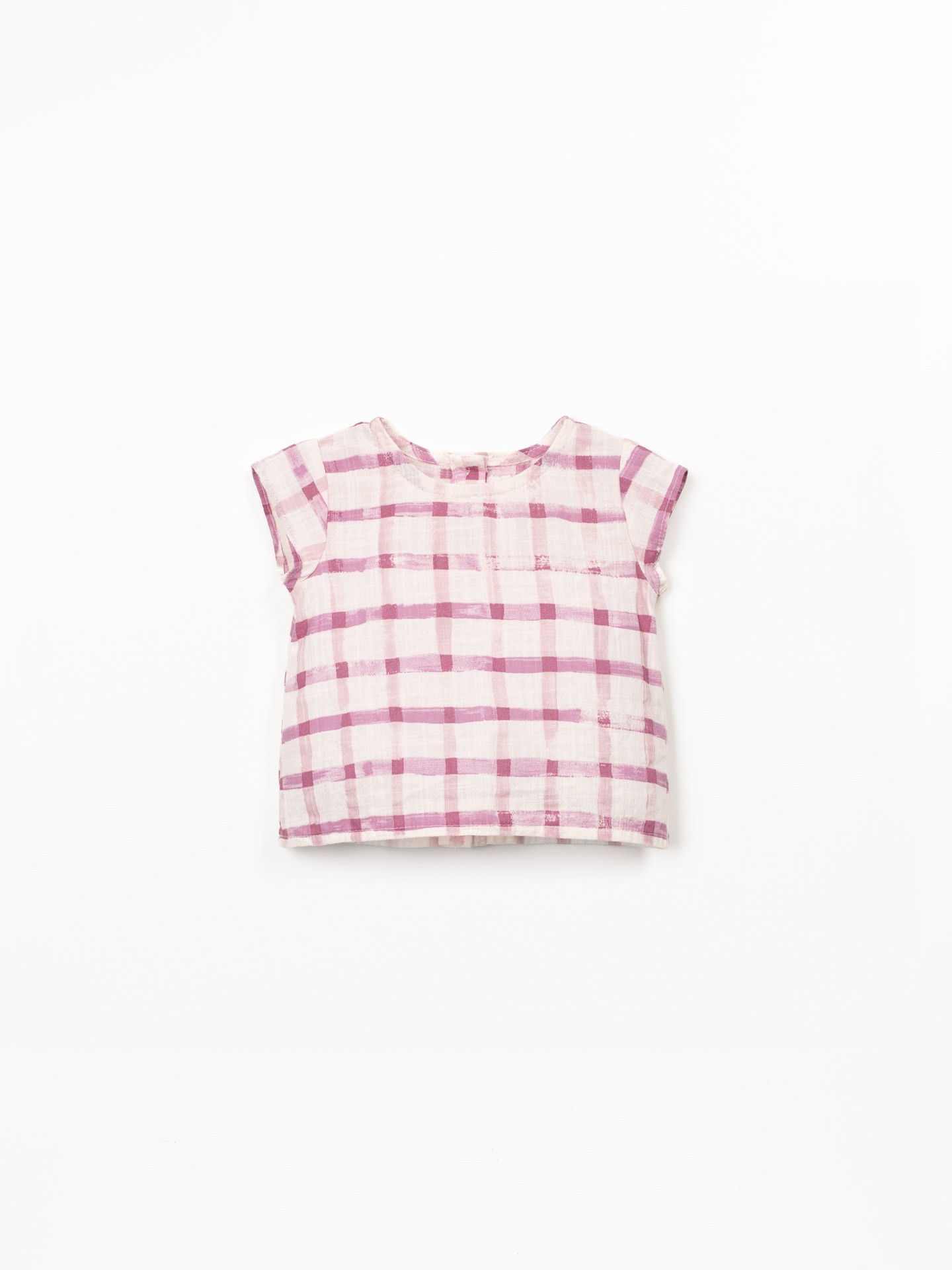 Blouse à imprimé à carreaux