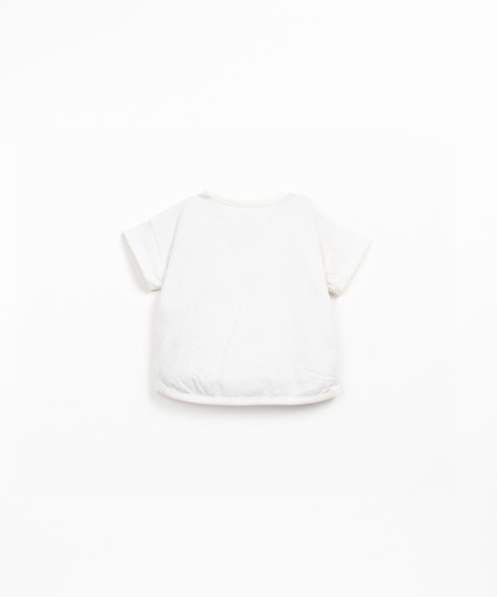 Camiseta de punto mezcla de algodón orgánico y reciclado