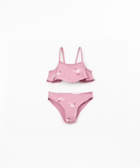 Bikini imprimé en coton biologique