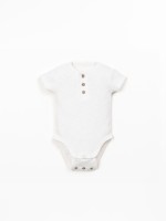 Body en coton biologique � manches courtes