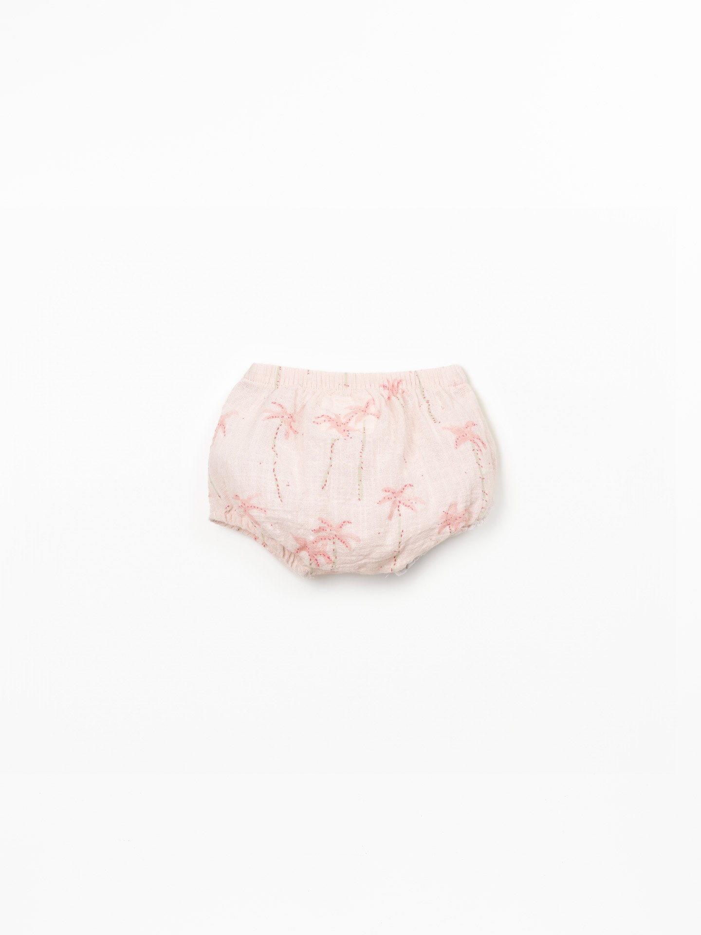 Short en coton biologique avec imprimé palmiers