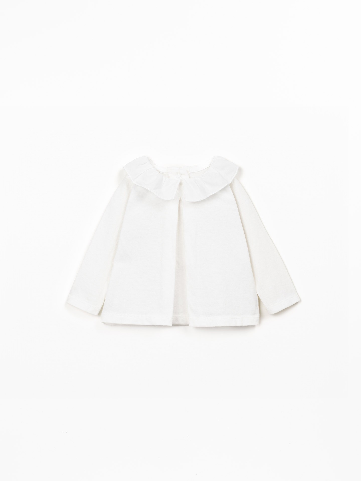 Pull en maille en mélange de coton bio et recyclé