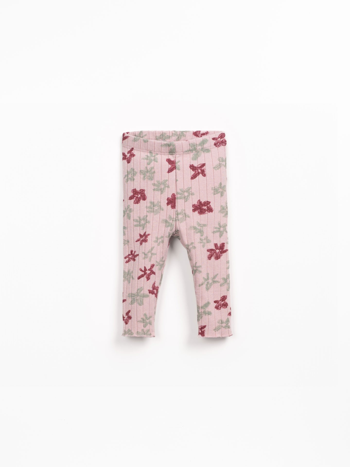 Leggings de malha com mistura de fibras naturais e fibras recicladas