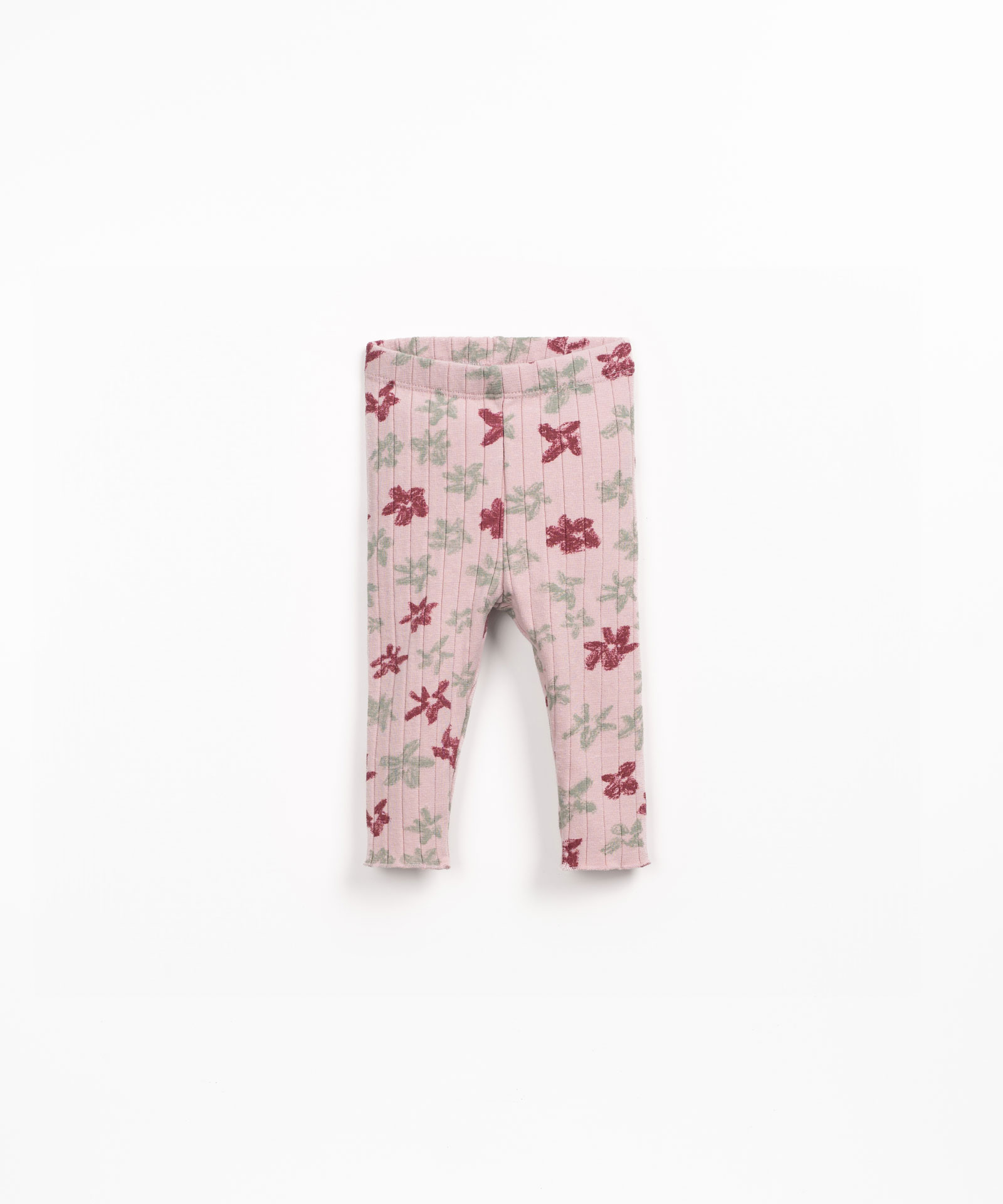 Jersey leggings in blend of natural and recycled fibers