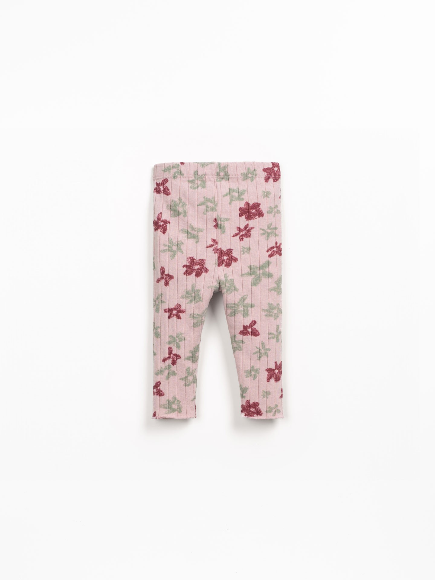 Leggings de malha com mistura de fibras naturais e fibras recicladas