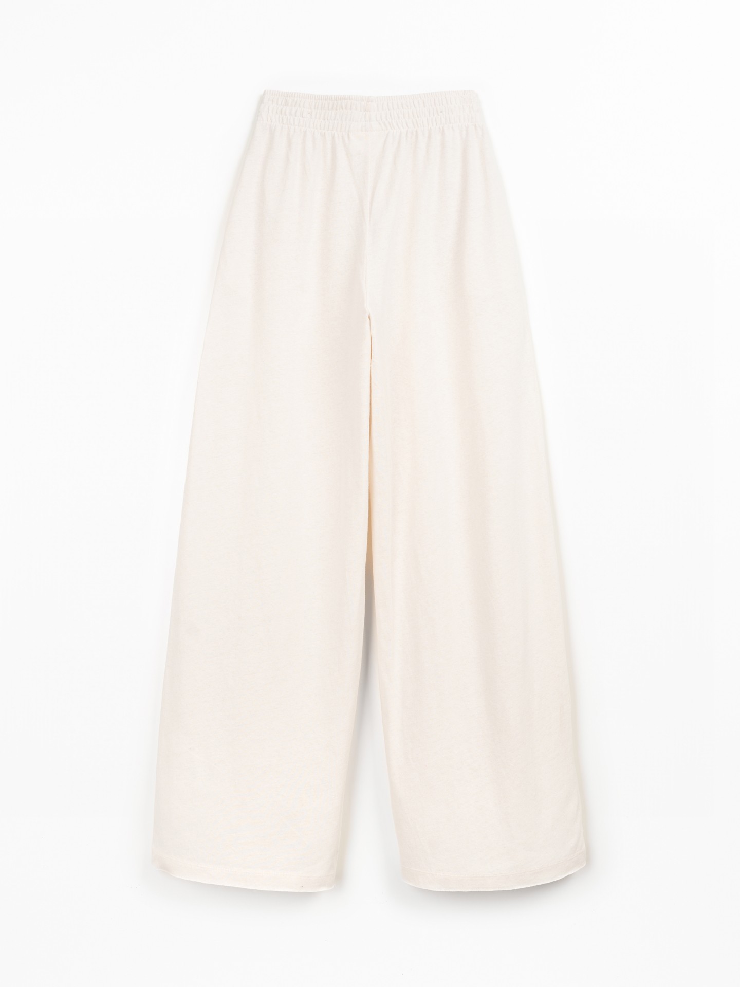 Pantalon en maille en coton biologique et lin